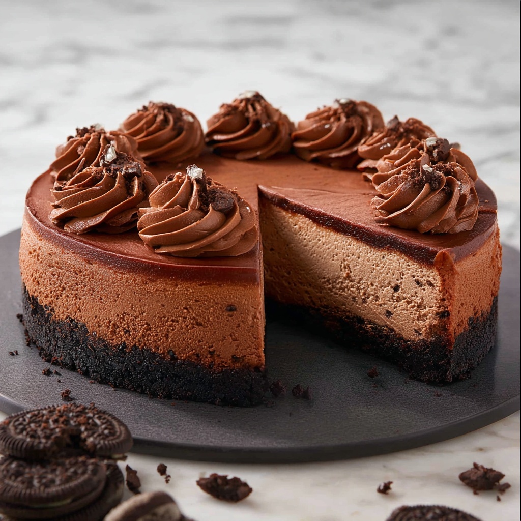 Decadent Chocolate Cheesecake Recipe - Recipe Image