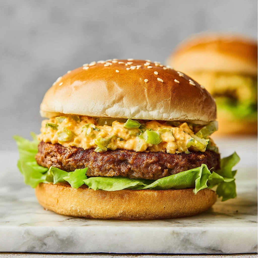 Pimento Cheeseburgers Recipe - Recipe Image