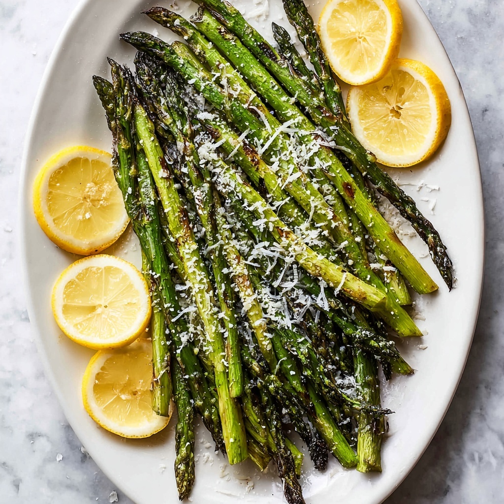 Air Fryer Asparagus with Parmesan and Lemon Recipe - Recipe Image