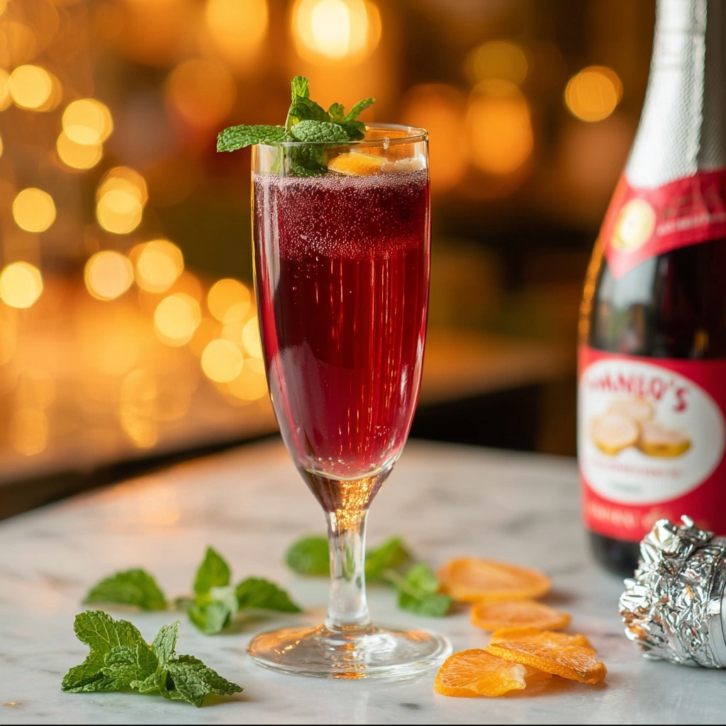 Sparkling Holiday Flirtini Recipe - Recipe Image
