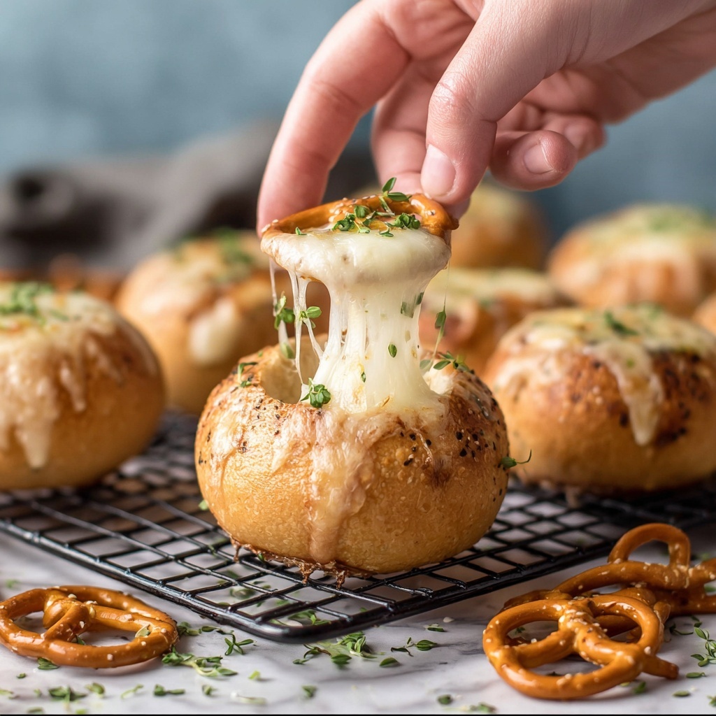 Mini French Onion Dip Bread Bowls Recipe - Recipe Image