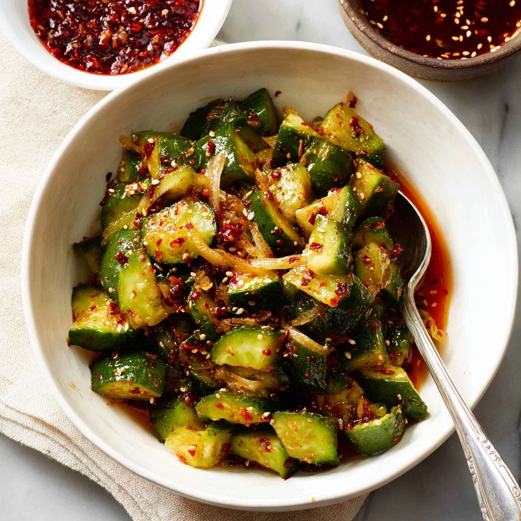Spicy Asian Cucumber Salad Recipe - Recipe Image