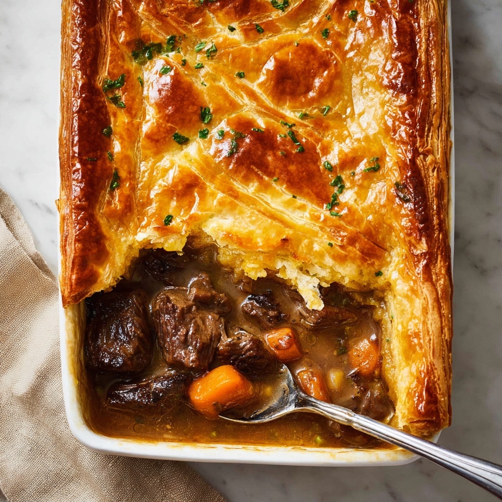 Epic Chunky Beef and Mushroom Pie Recipe - Recipe Image