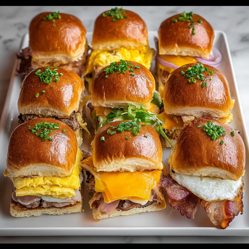 Hawaiian Roll Breakfast Sandwiches Recipe - Recipe Image