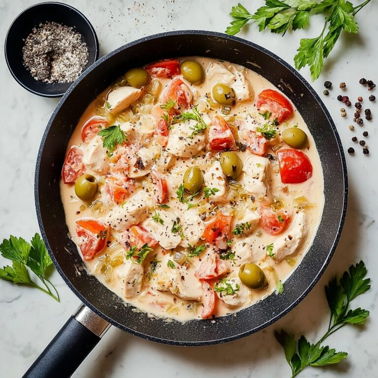 Creamy Pepperoncini Chicken Skillet Recipe