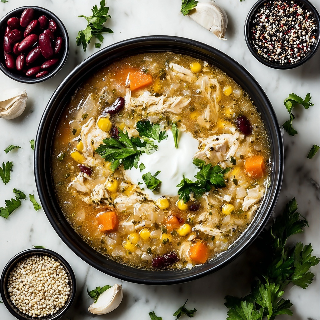 Crockpot Healthy White Chicken Chili Recipe - Recipe Image