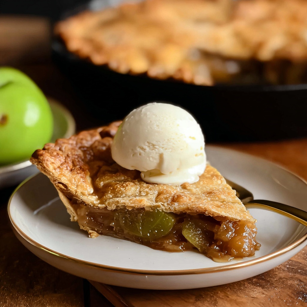 Green Tomato Pie with Cranberries and Spiced Lemon Recipe - Recipe Image