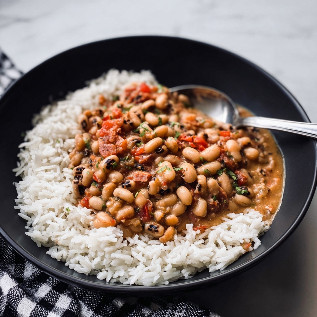 Instant Pot Black Eyed Peas with Bacon, Ham, and Vegetables Recipe - Recipe Image