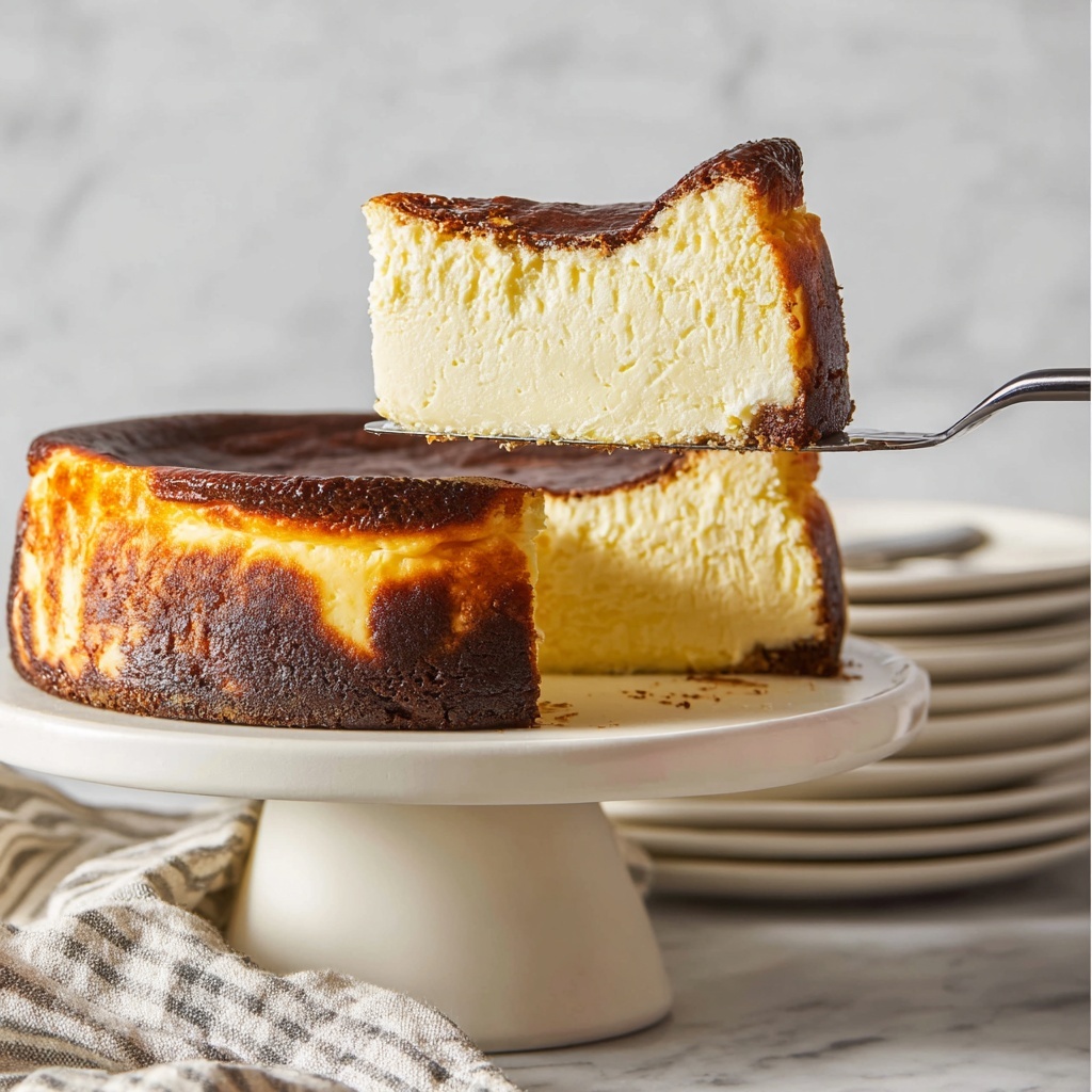 Burnt Basque Cheesecake Recipe - Recipe Image