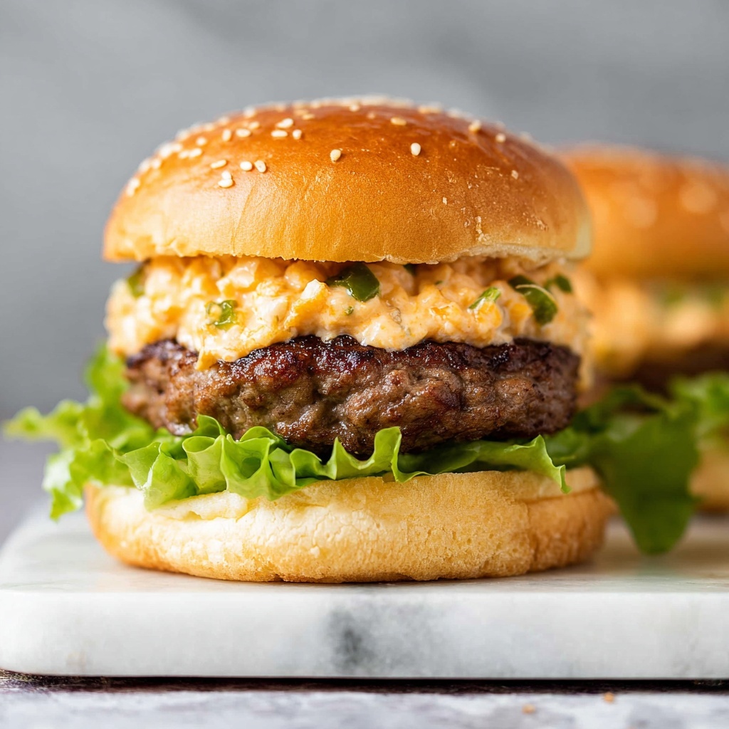 Pimento Cheeseburgers Recipe - Recipe Image