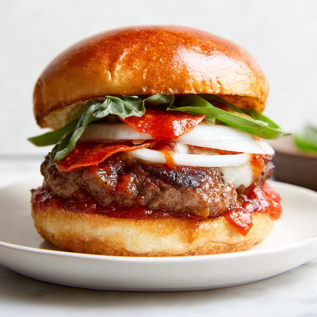 Pizza Burgers Recipe - Recipe Image
