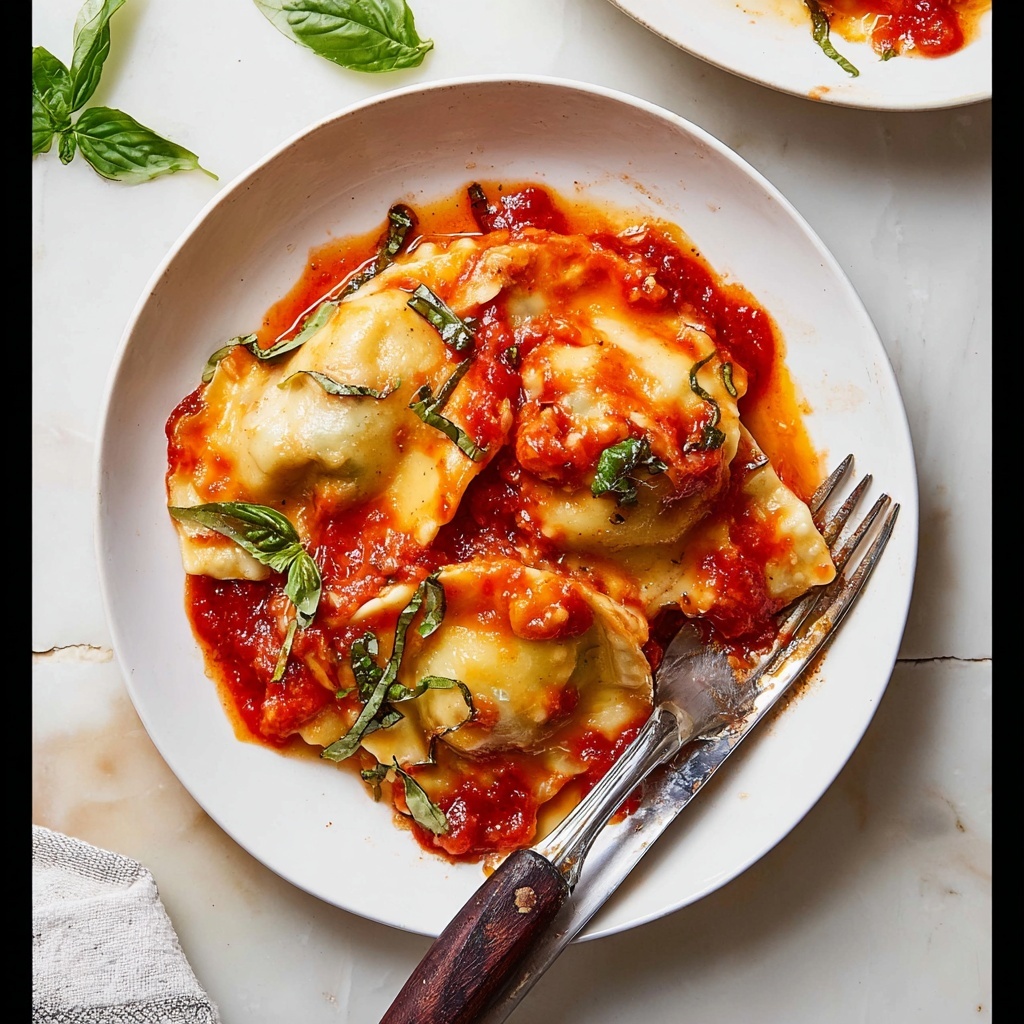 Zucchini Ravioli with Sausage and Basil Recipe - Recipe Image