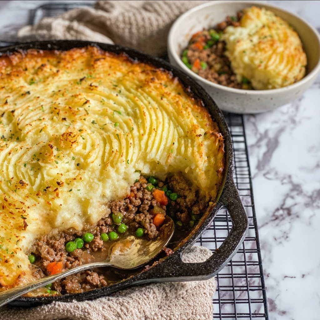 Classic Cottage Pie with Creamy Mashed Potatoes and Savory Beef Recipe - Recipe Image