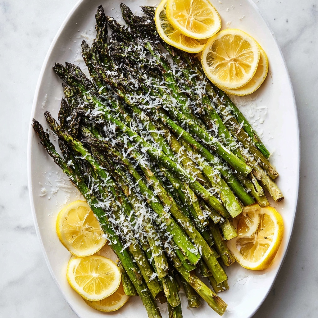Air Fryer Asparagus with Parmesan and Lemon Recipe - Recipe Image