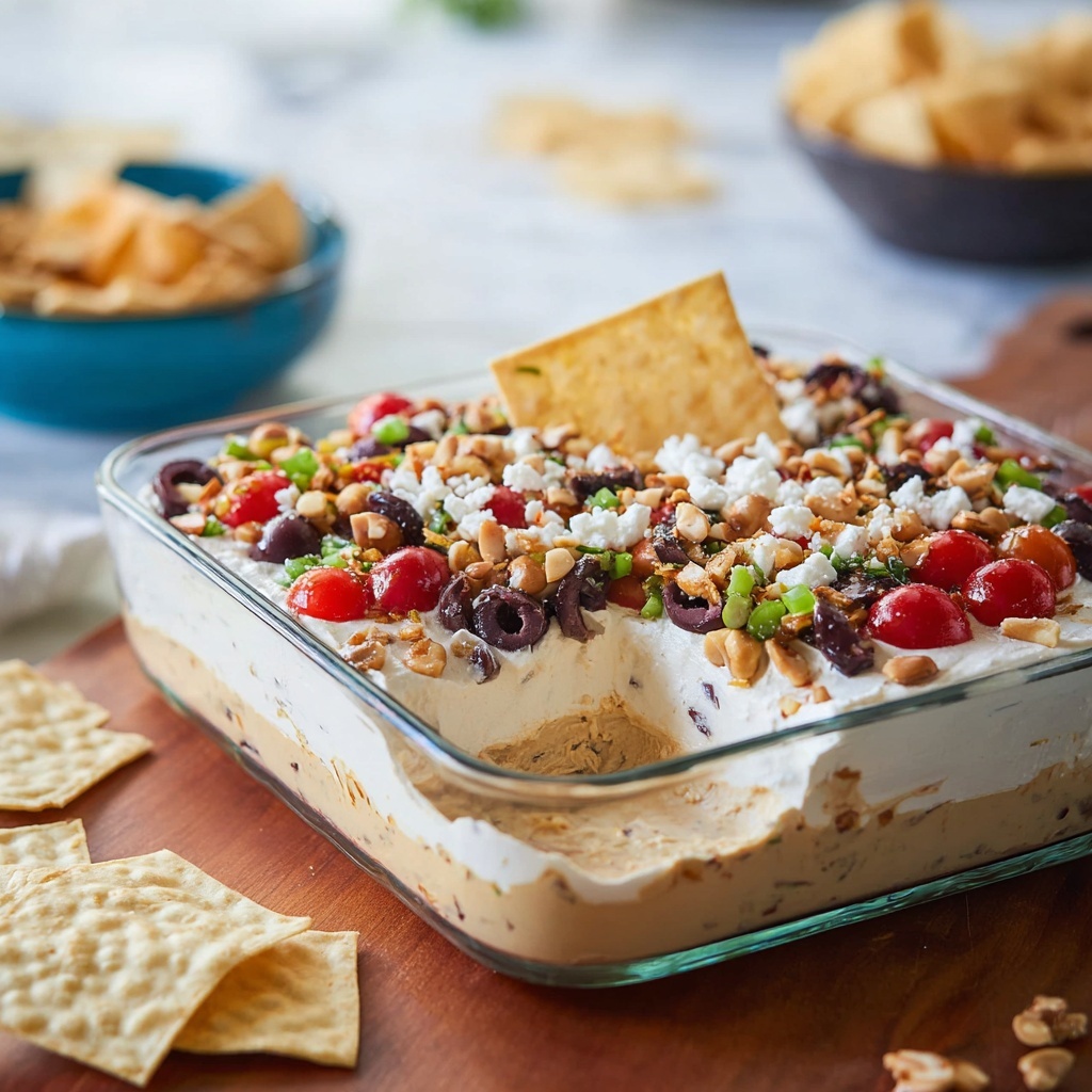 7 Layer Greek Dip Recipe - Recipe Image