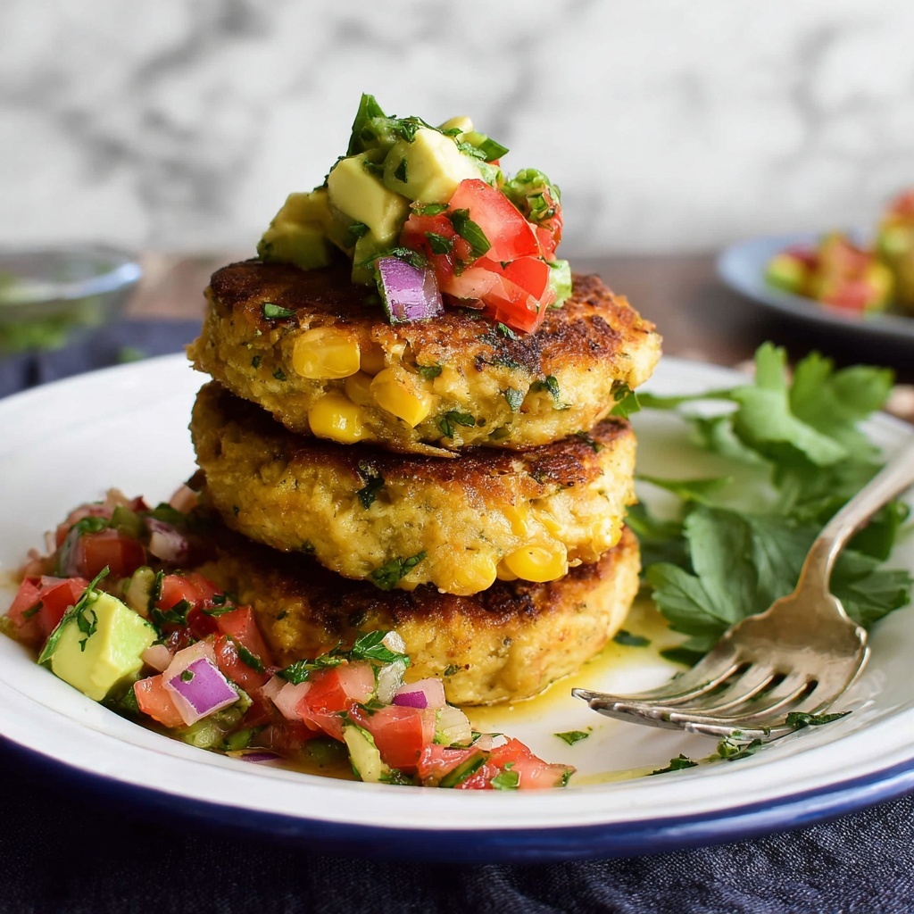 Bill Granger's Corn Fritters with Avocado Salsa Recipe - Recipe Image