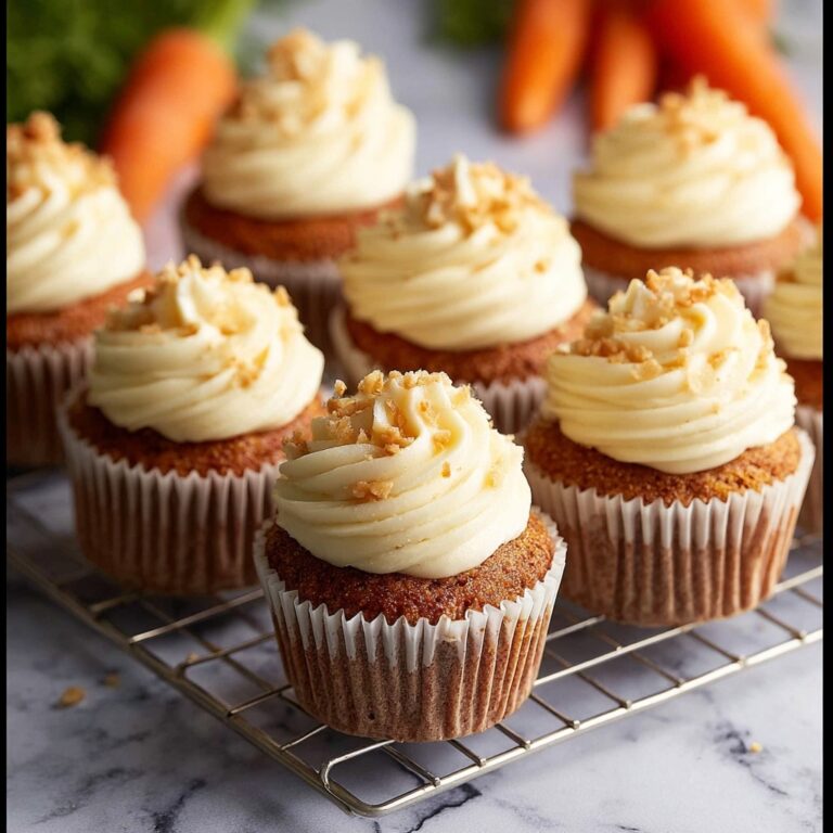 Carrot Cake Cupcakes with Cream Cheese Frosting Recipe