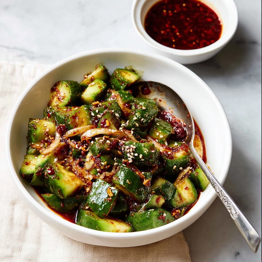 Spicy Asian Cucumber Salad Recipe - Recipe Image