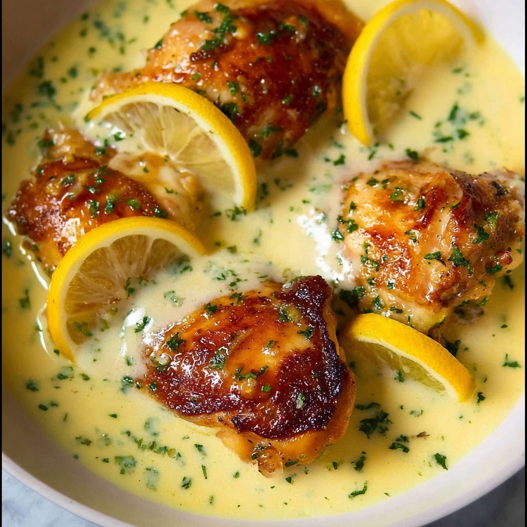 Creamy Lemon Chicken Breast with Parmesan and Garlic Recipe - Recipe Image