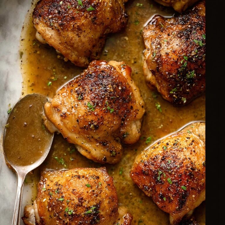 Crispy Garlic Chicken Thighs Recipe