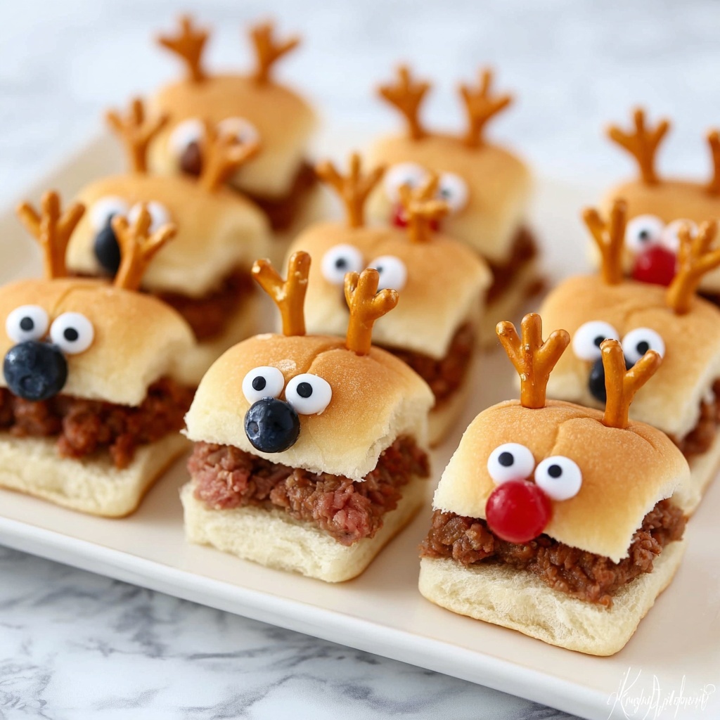 Reindeer Sloppy Joe Sliders Recipe - Recipe Image