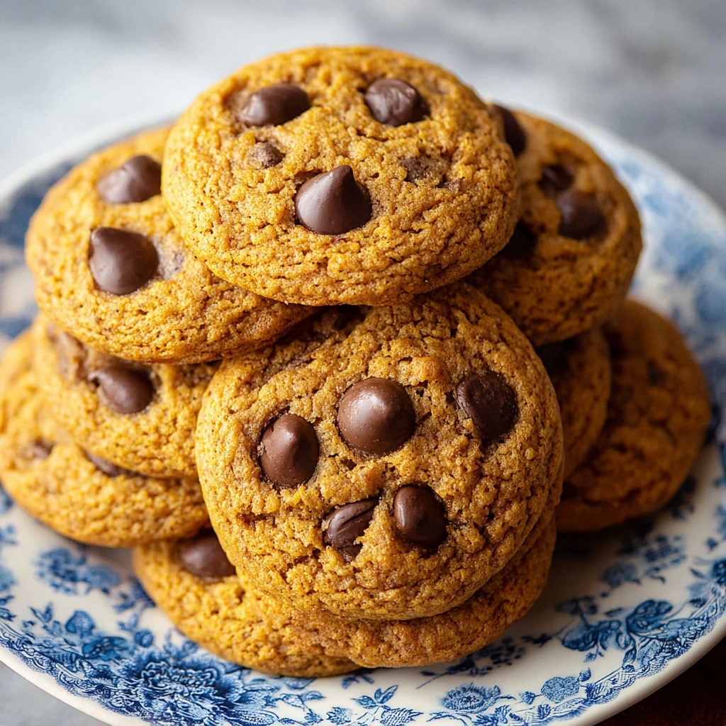 Pumpkin Chocolate Chip Cookies Recipe - Recipe Image