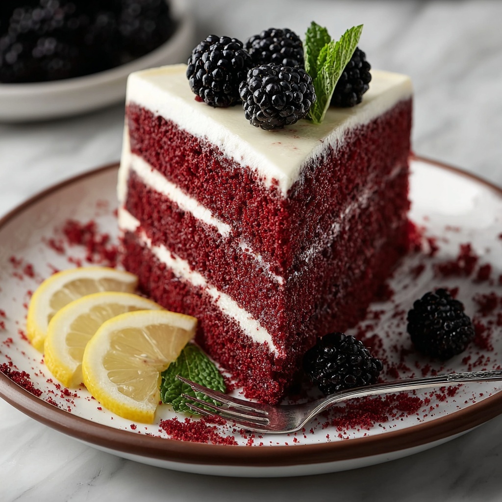 Blackberry Velvet Gothic Cake Recipe - Recipe Image
