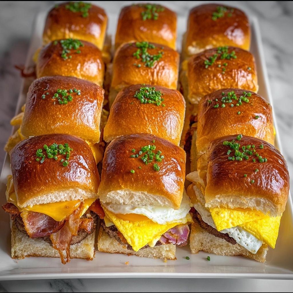 Hawaiian Roll Breakfast Sandwiches Recipe - Recipe Image
