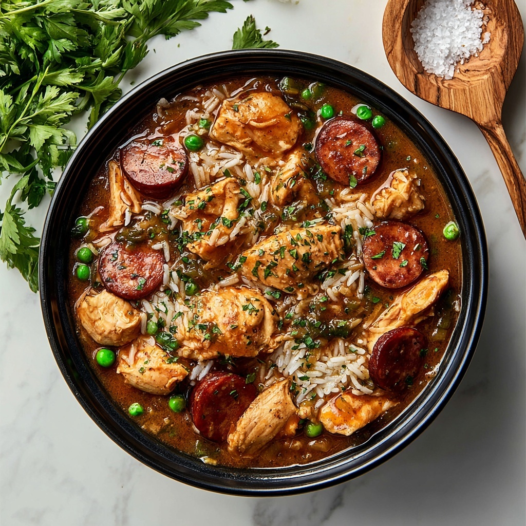 Cajun Chicken and Sausage Gumbo Recipe - Recipe Image