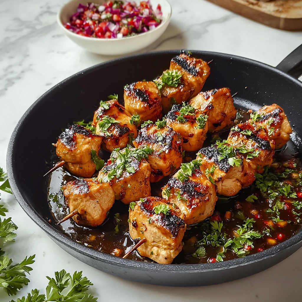 Honey Chipotle Grilled Chicken Skewers Recipe - Recipe Image