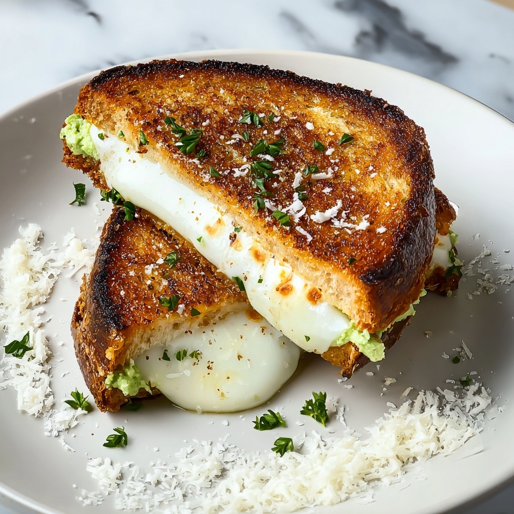 Creamy Avocado Grilled Cheese Recipe - Recipe Image