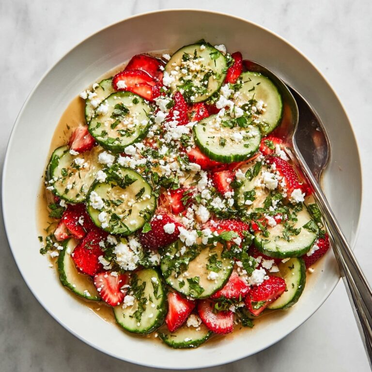 Strawberry Cucumber Salad with Feta, Mint, and Basil Recipe