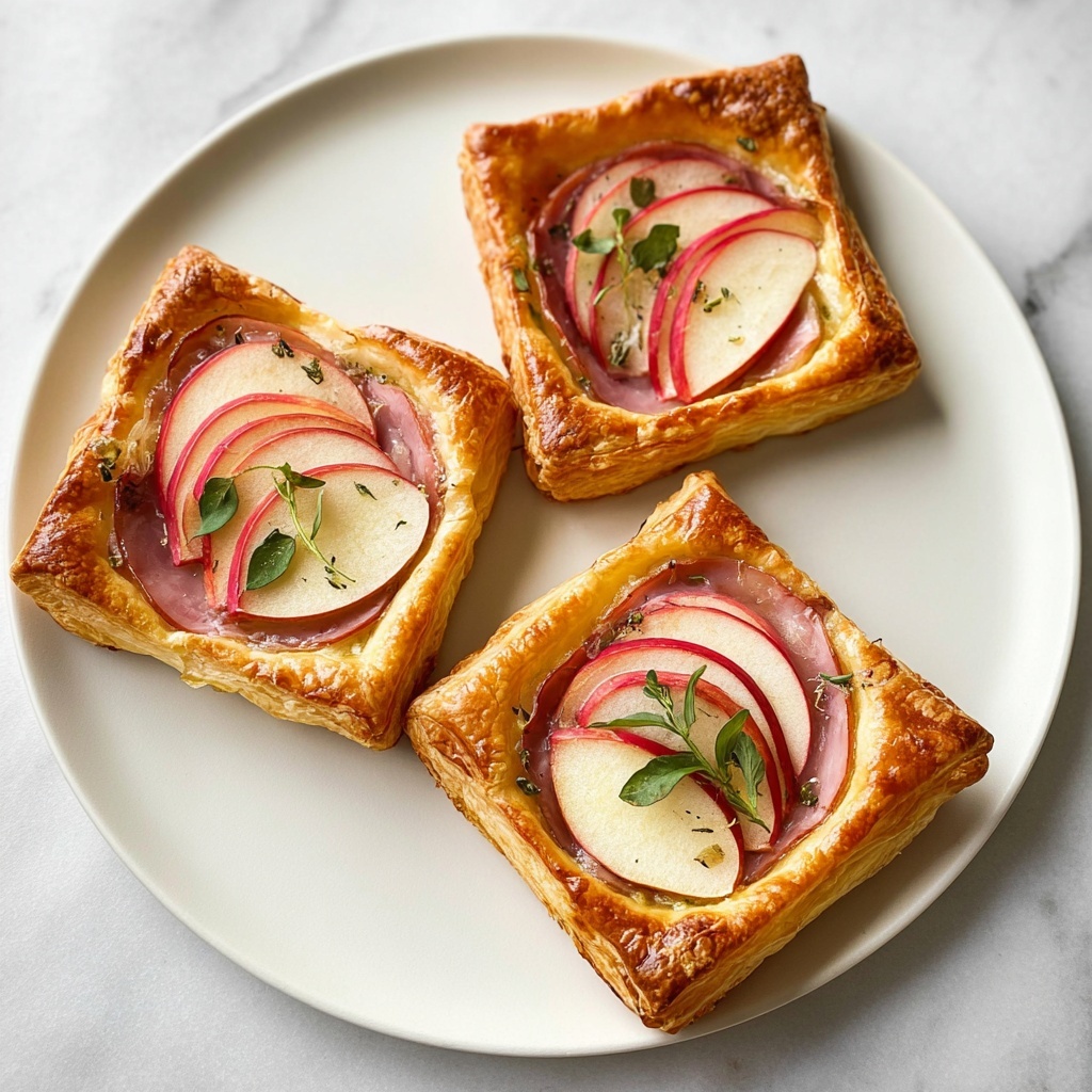 Ham & Gruyere Puff Pastry Tarts Recipe - Recipe Image