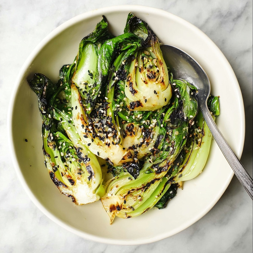 Grilled Baby Bok Choy with Sesame Soy Glaze Recipe - Recipe Image