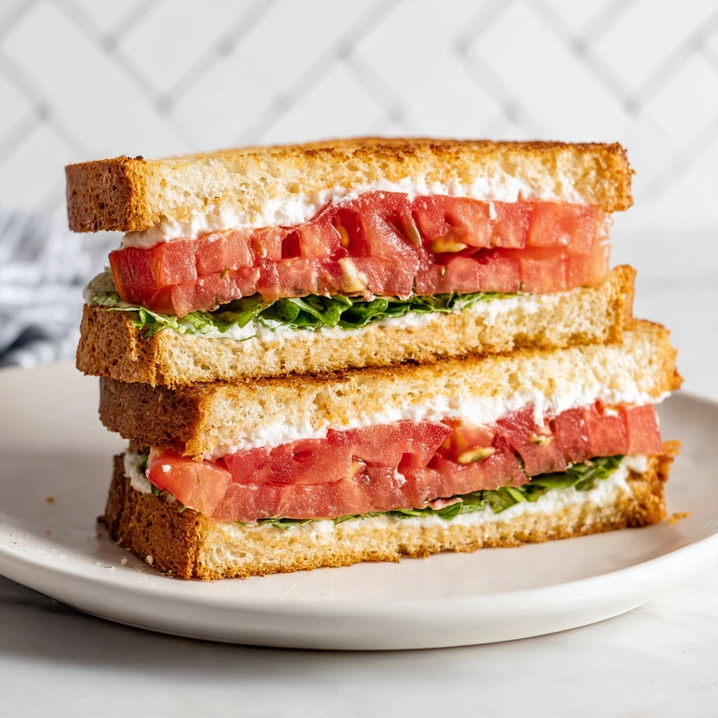 Classic Tomato Sandwich with Microgreens Recipe - Recipe Image