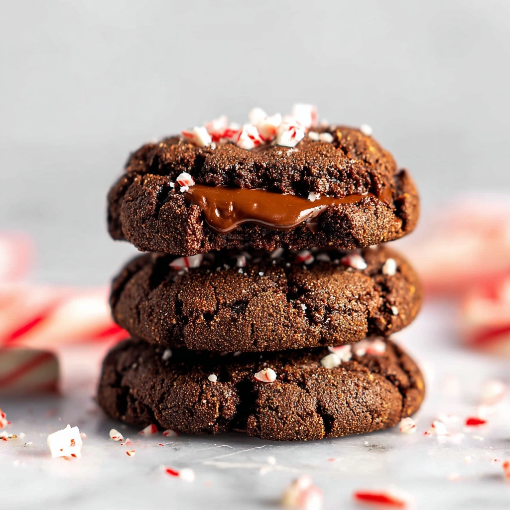 Chocolate Thumbprint Cookies with Peppermint Ganache Recipe - Recipe Image