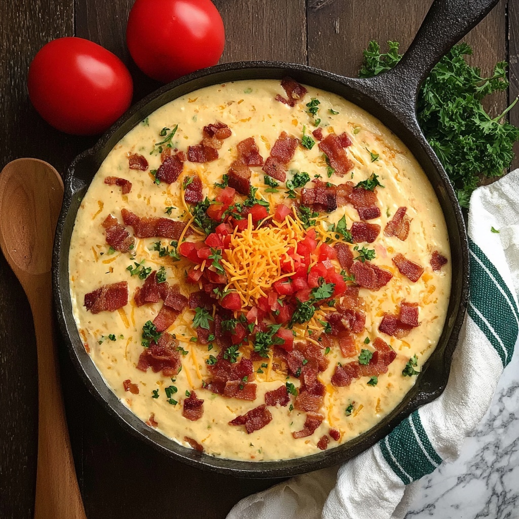 Southern Spicy Tomato-Cheese Grits Recipe - Recipe Image