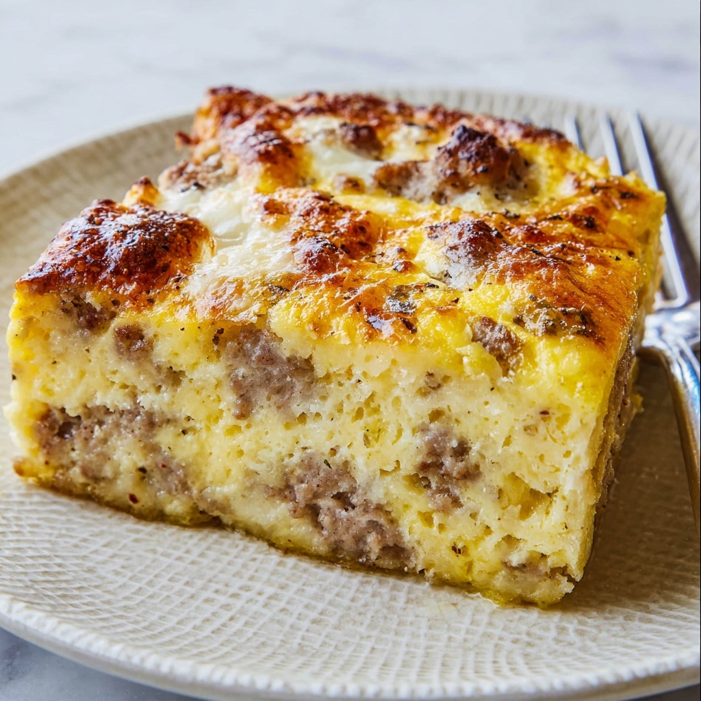 Sausage Gravy Casserole with Biscuits Recipe - Recipe Image