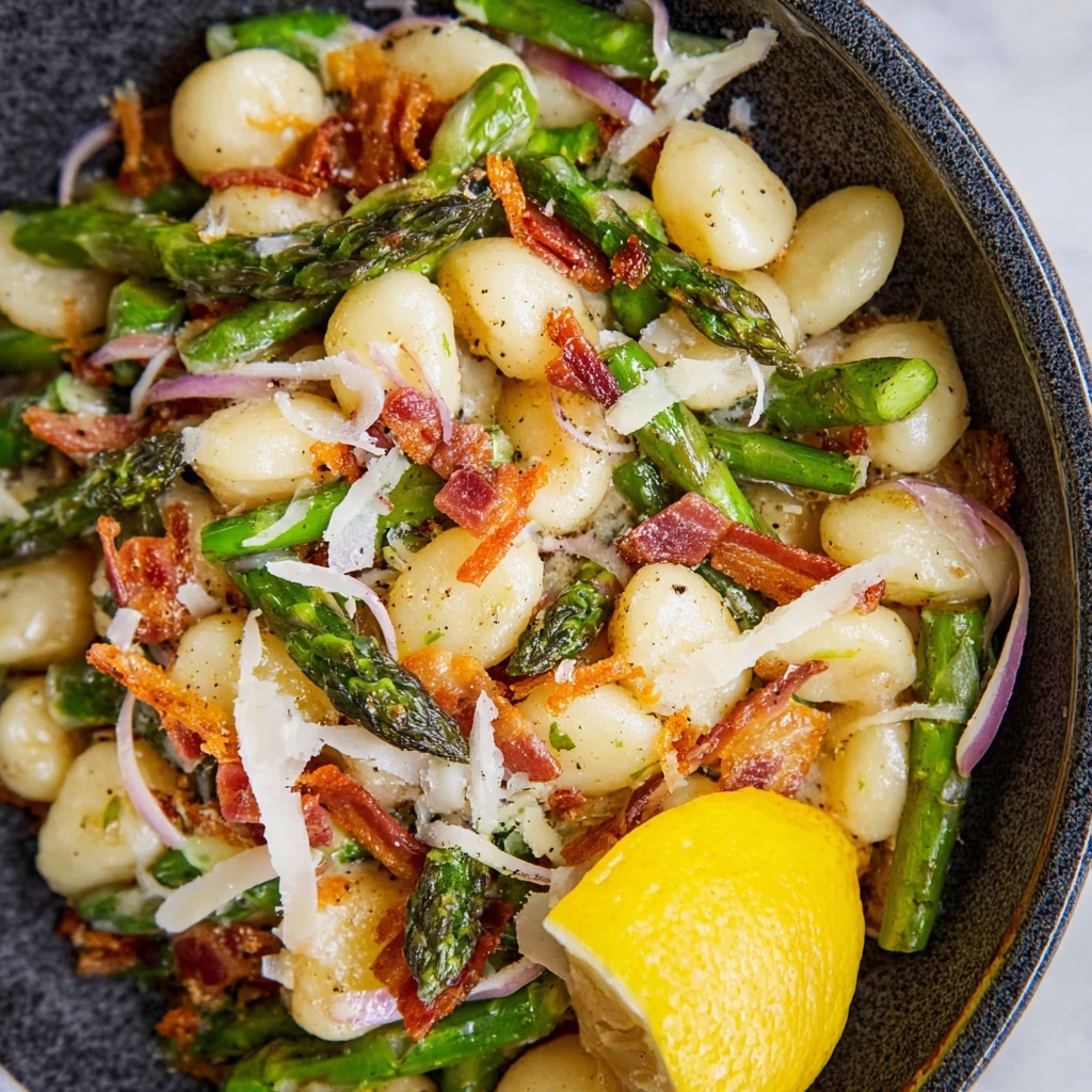 Asparagus and Gnocchi in Brown Butter Sauce Recipe - Recipe Image