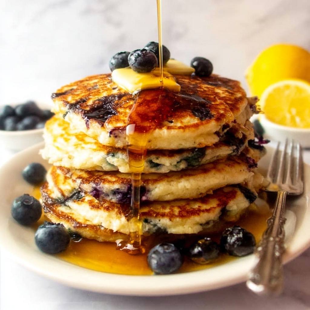 Lemon Blueberry Bisquick Pancakes Recipe - Recipe Image