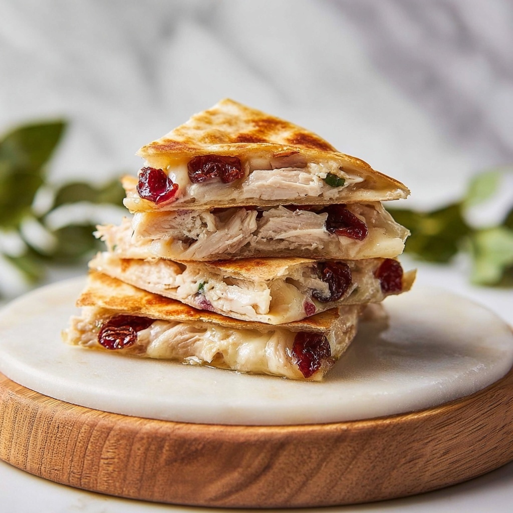 Turkey Cranberry Sage Quesadilla Recipe - Recipe Image