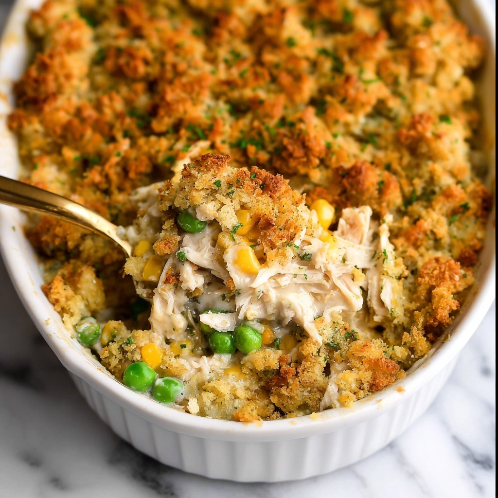 Chicken Stuffing Casserole Recipe - Recipe Image
