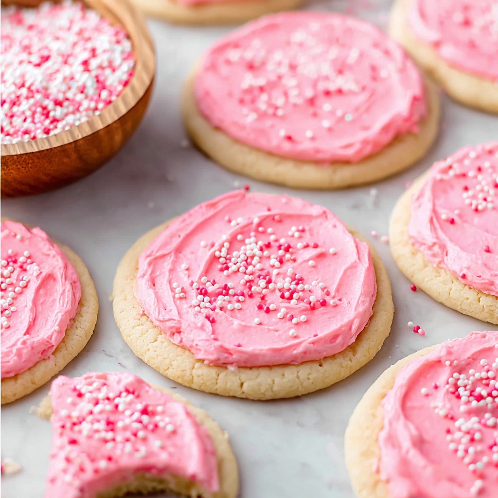 Lofthouse-Style Sugar Cookies with Colorful Frosting and Sprinkles Recipe - Recipe Image