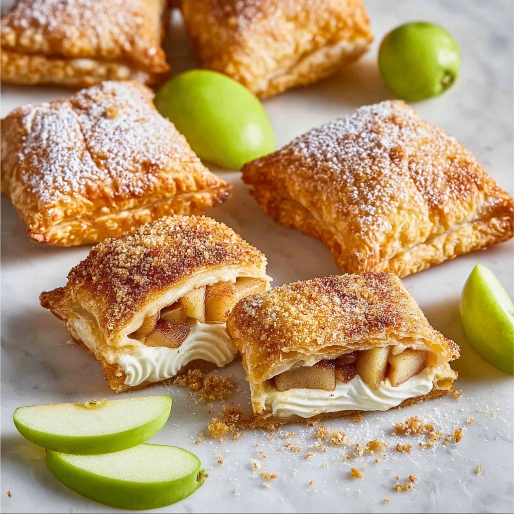 Apple Turnovers with Cream Filling Recipe - Recipe Image