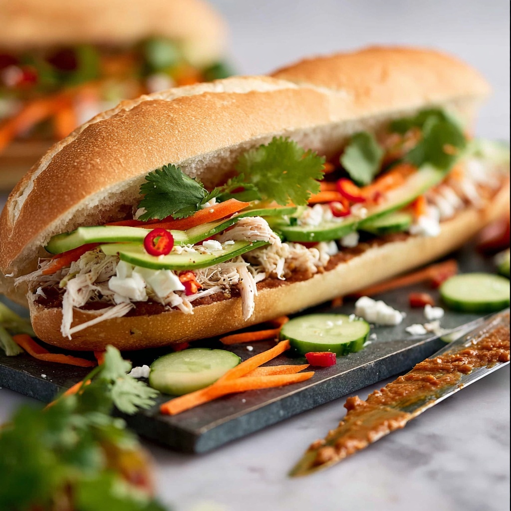 Chicken Banh Mi (Vietnamese Sandwich) Recipe - Recipe Image