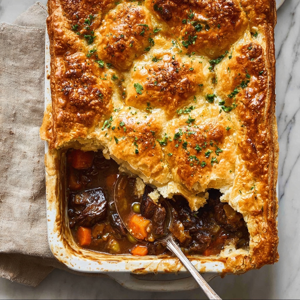 Epic Chunky Beef and Mushroom Pie Recipe - Recipe Image