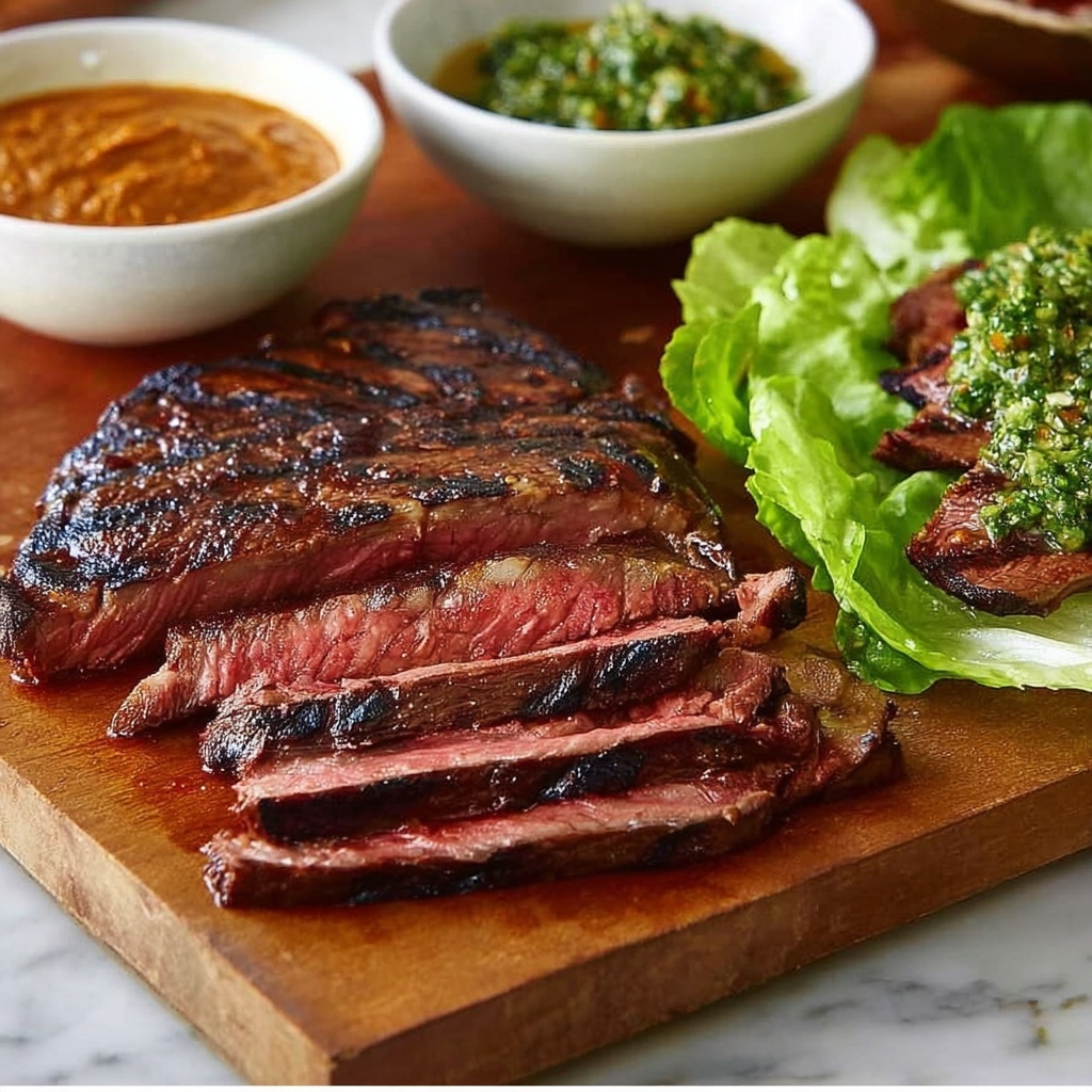 Momofuku Marinated Beef Skirt Steak Ssam Recipe - Recipe Image