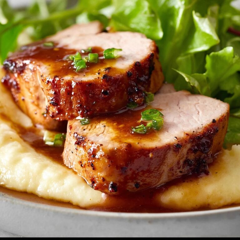 Pork Tenderloin with Honey Garlic Sauce Recipe