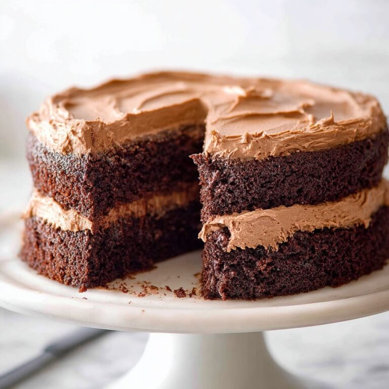 Decadent Chocolate Cake with Chocolate Buttercream Frosting Recipe