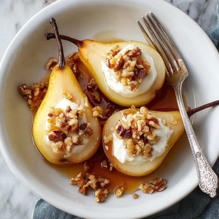 Cinnamon Maple Baked Pears Recipe